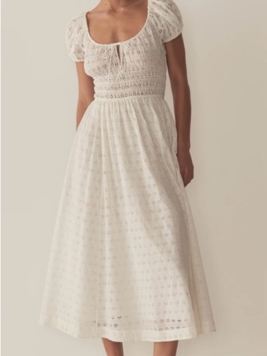 Doen Dresses & Skirts - Doen Quinn Dress in Ecru Eyelet